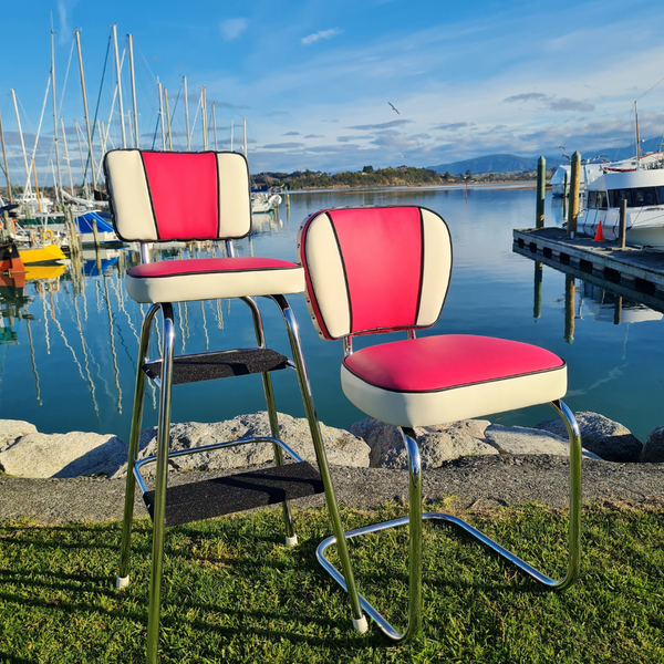 Pink Chrome Chair "Licorice All Sorts inspired"