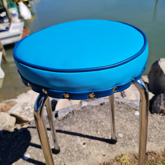 Retro Chrome Stool - Seat