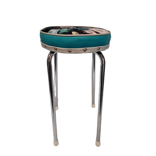 Retro Chrome Stool - Seat
