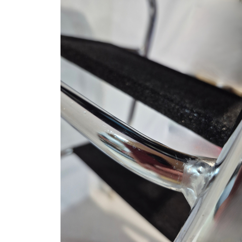 1960s Retro Chrome Step Stool – Purple