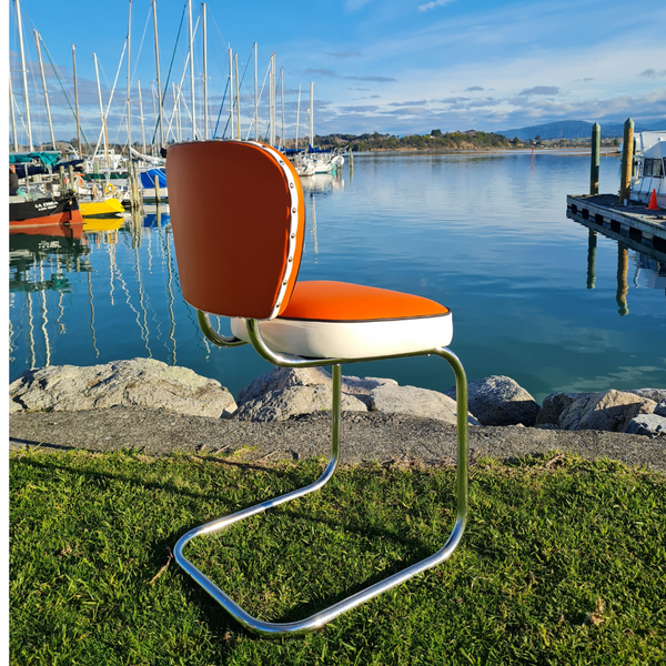 Orange Chrome Chair "Licorice All Sorts inspired"