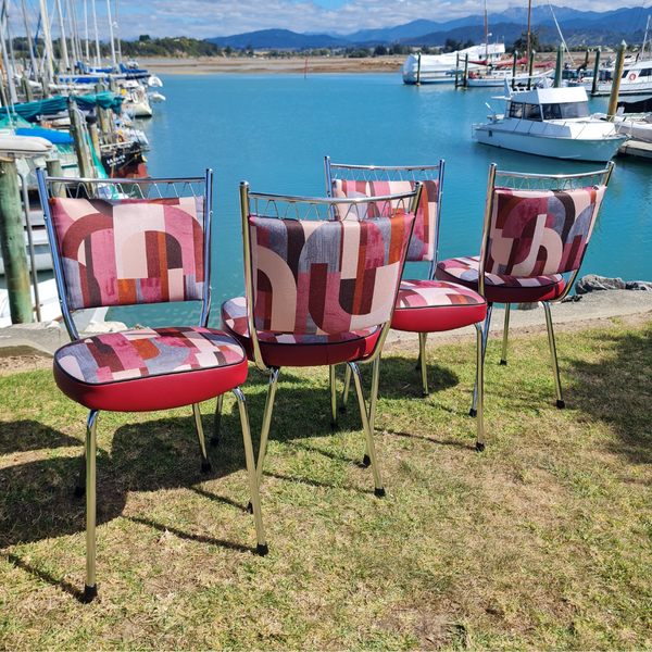 Retro Chrome Chairs "Set of 4"