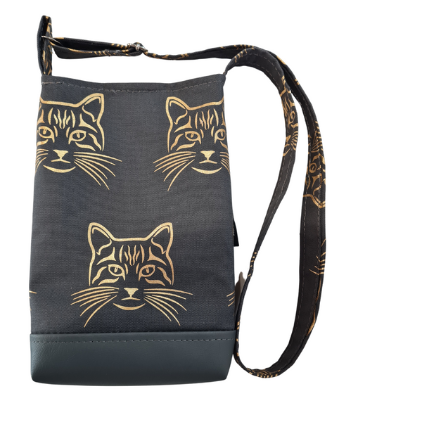 Cats - Grey Mini Shoulder Bag