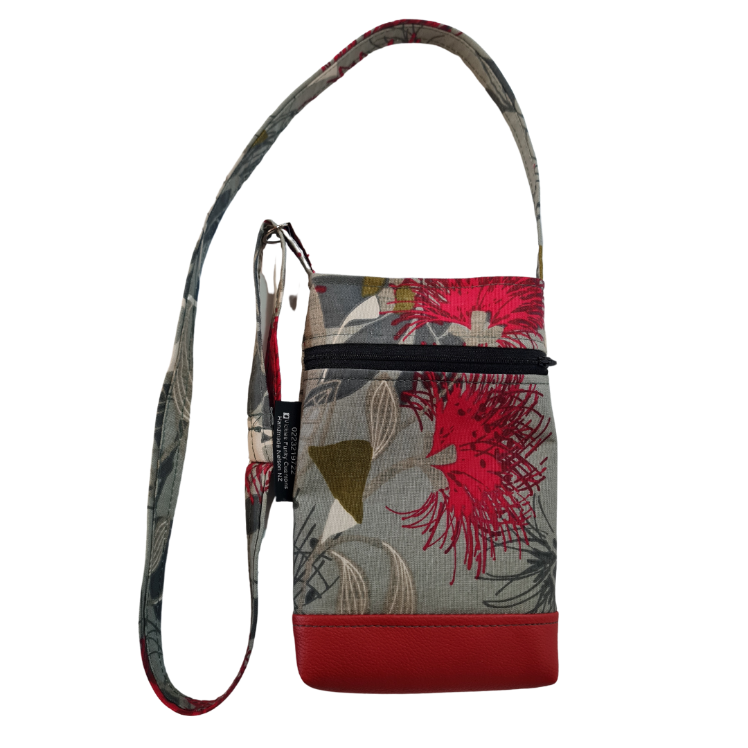 Pohutukawa Grey Mini Shoulder Bag