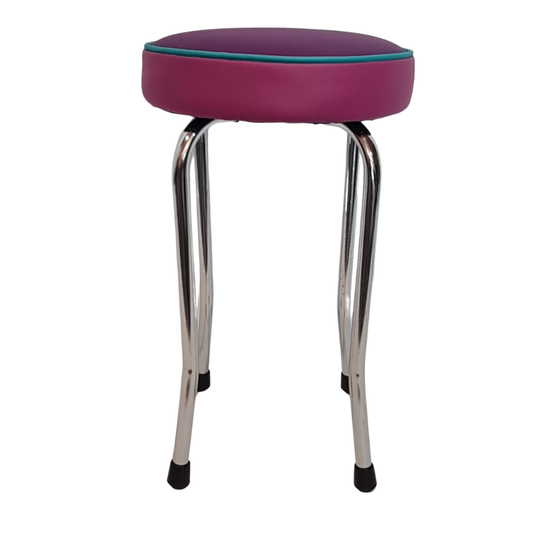 Retro Chrome Stool - Seat
