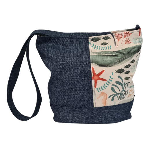 Bucket bag - Sealife - Navy - Shoulder Bag