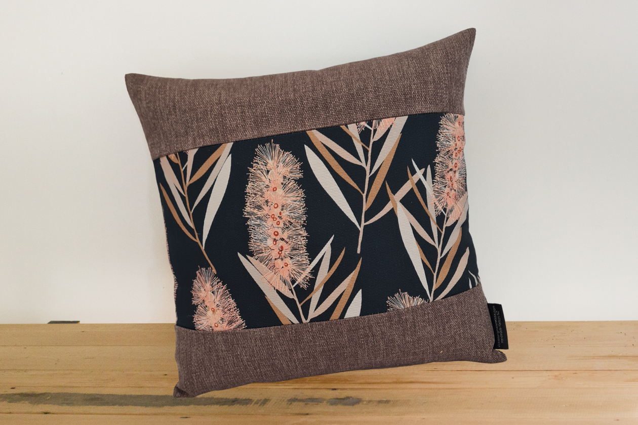 Callistemon Australian Fabric by Jocelyn Proust cushion cover