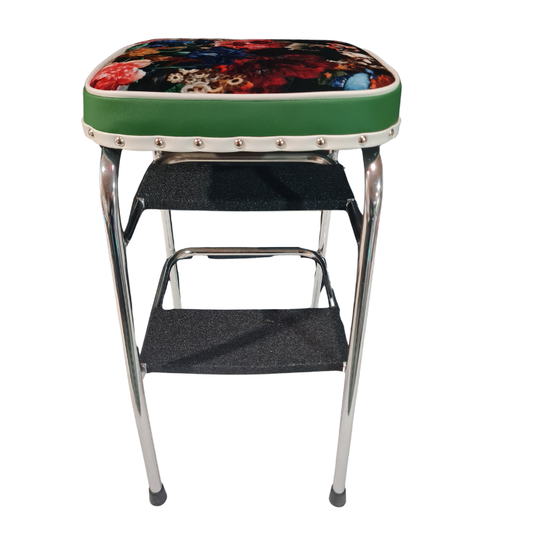 1960s Retro Chrome Step Stool – Flowerbomb Fabric
