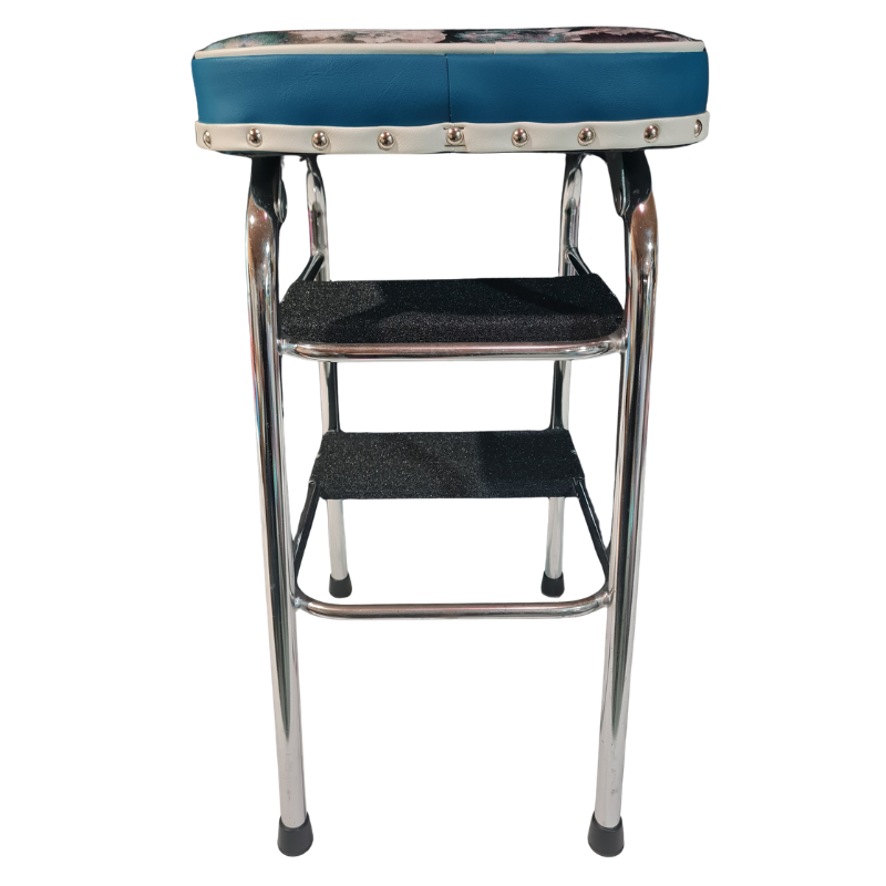 1960s Retro Chrome Step Stool – Flowerbomb Fabric
