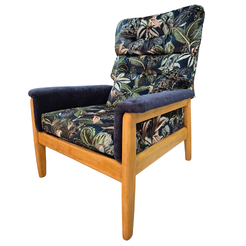 Parker Knoll Mid-Century Armchair & Footstool | Vickies Originals