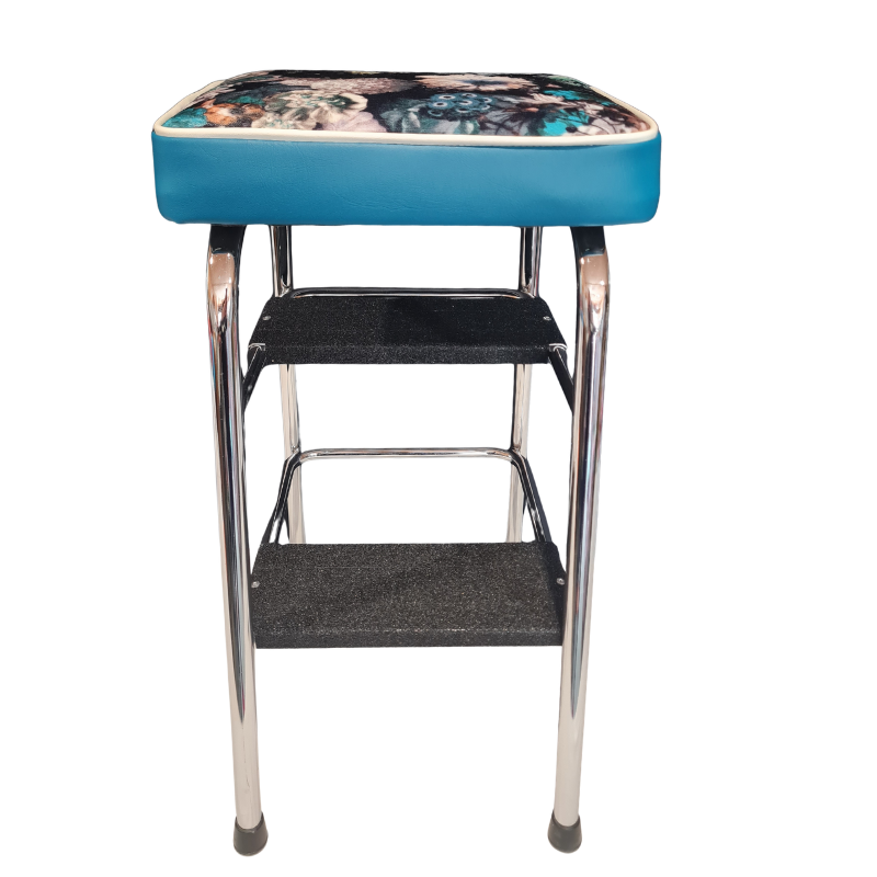 1960s Retro Chrome Step Stool – Flowerbomb Fabric