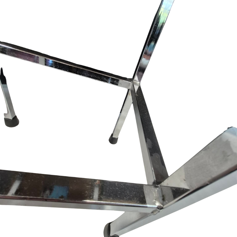 Upcycled Chrome Barstools – Set of 3