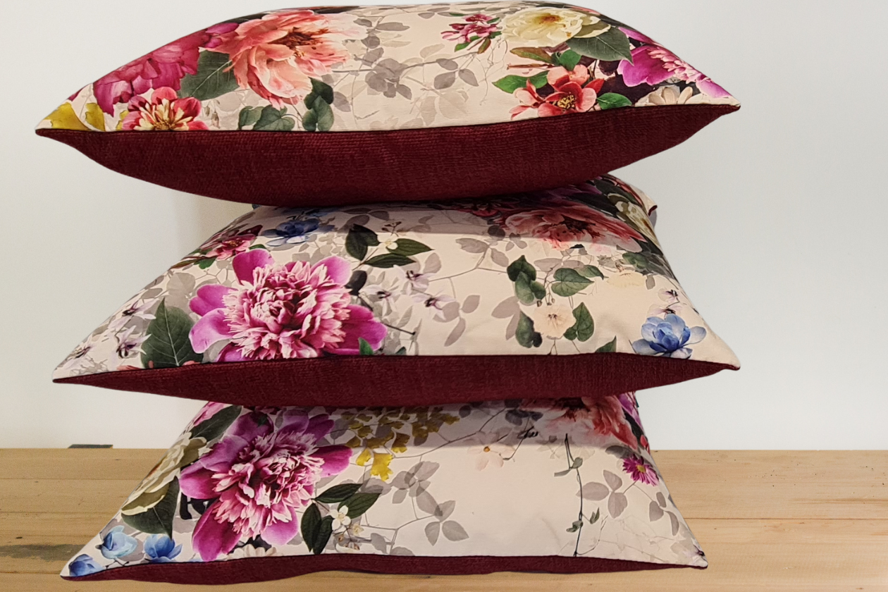 Flower Cushions - Set of 3 covers