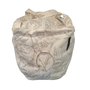 Carry All Bag (Grey floral print)