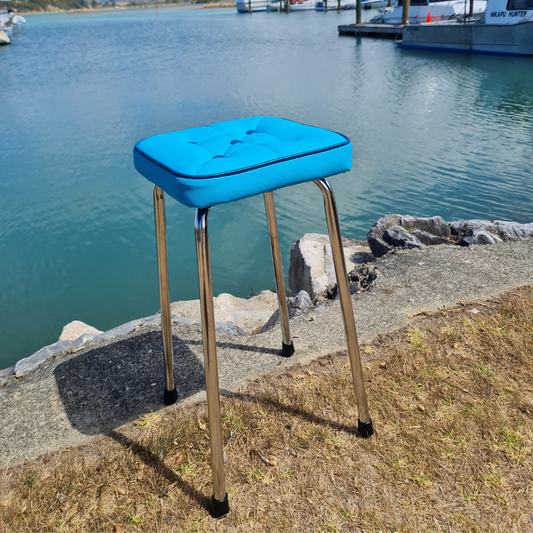 Retro Chrome Stool - Seat