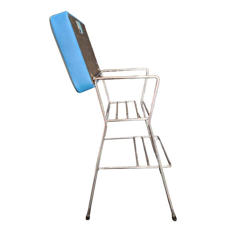 Retro Chrome Step Stool - Seat