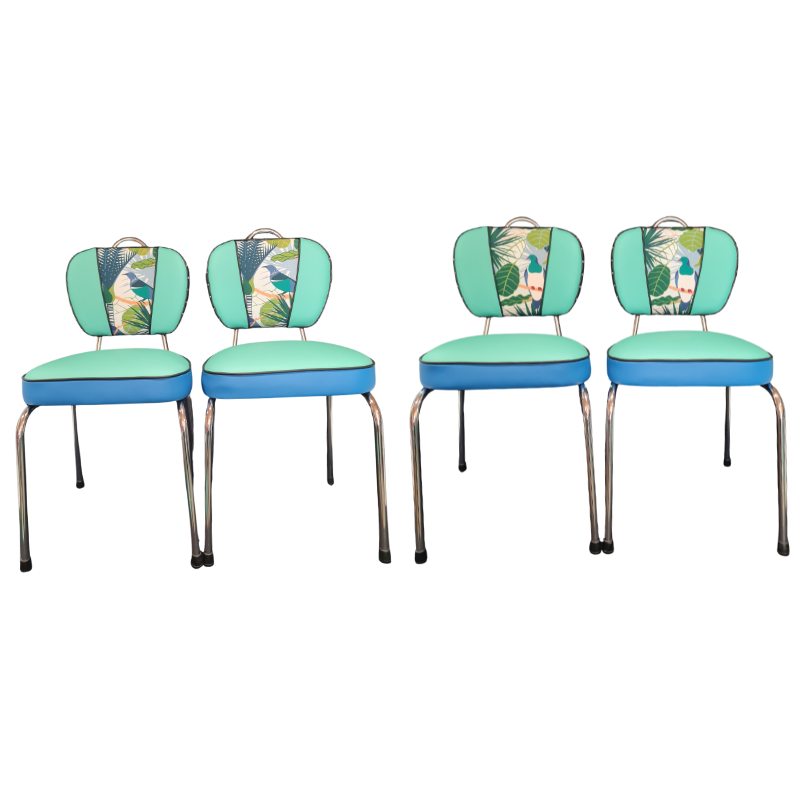 Set  of 4 Chairs - Kereru  & Tui