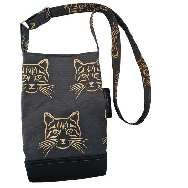 Cats - Grey Mini Shoulder Bag