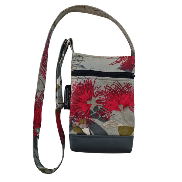 Pohutukawa Grey Mini Shoulder Bag