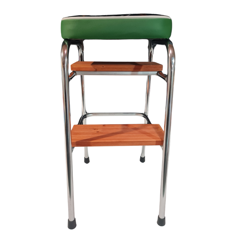 1960s Retro Chrome Step Stool – Zanzibar Fabric