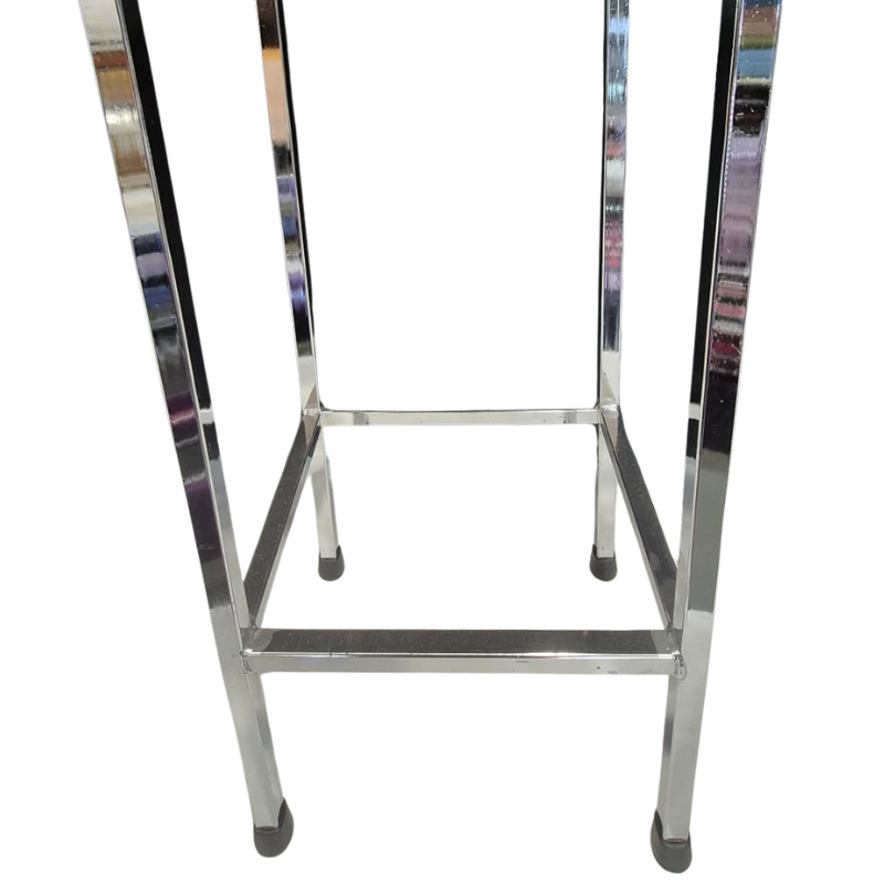 Upcycled Chrome Barstools – Set of 3
