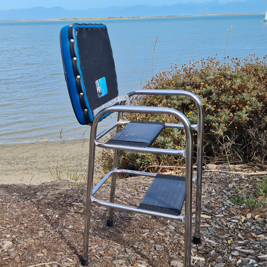 Retro Chrome Step Stool - Seat