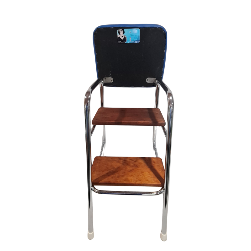 Retro Chrome Step Stool - Seat