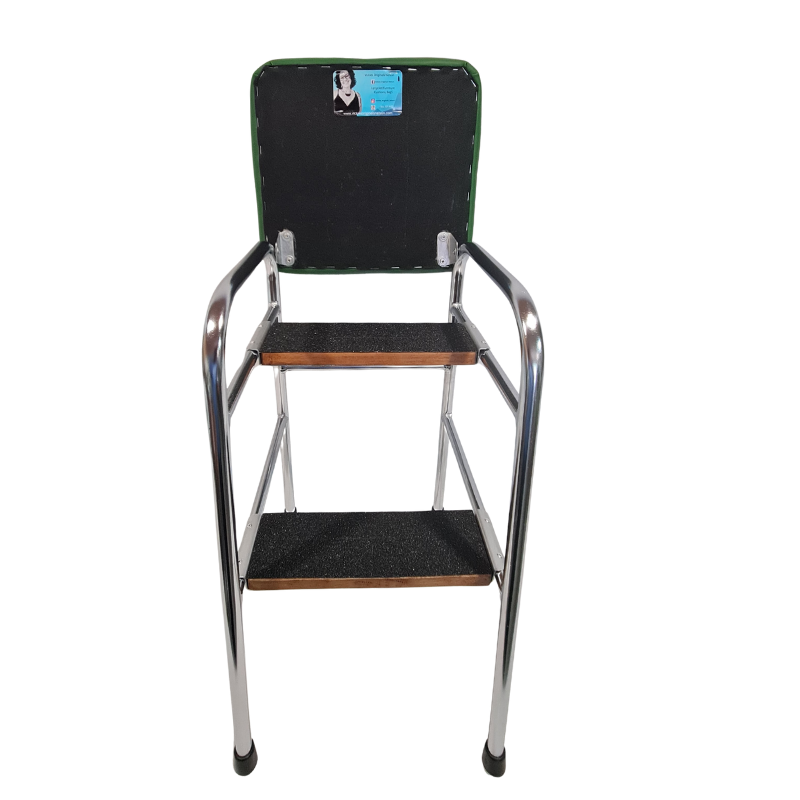 Retro Chrome Step Stool - Seat