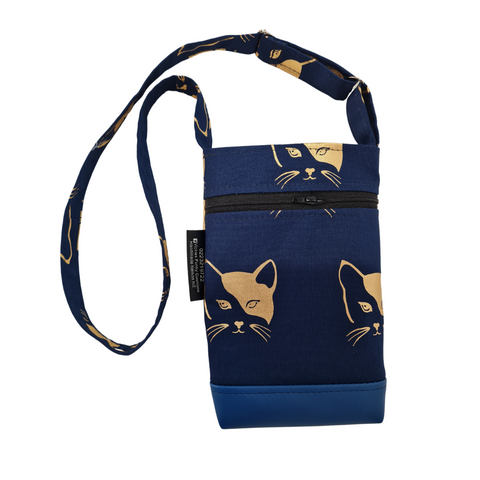 Cats - Blue Mini Shoulder Bag