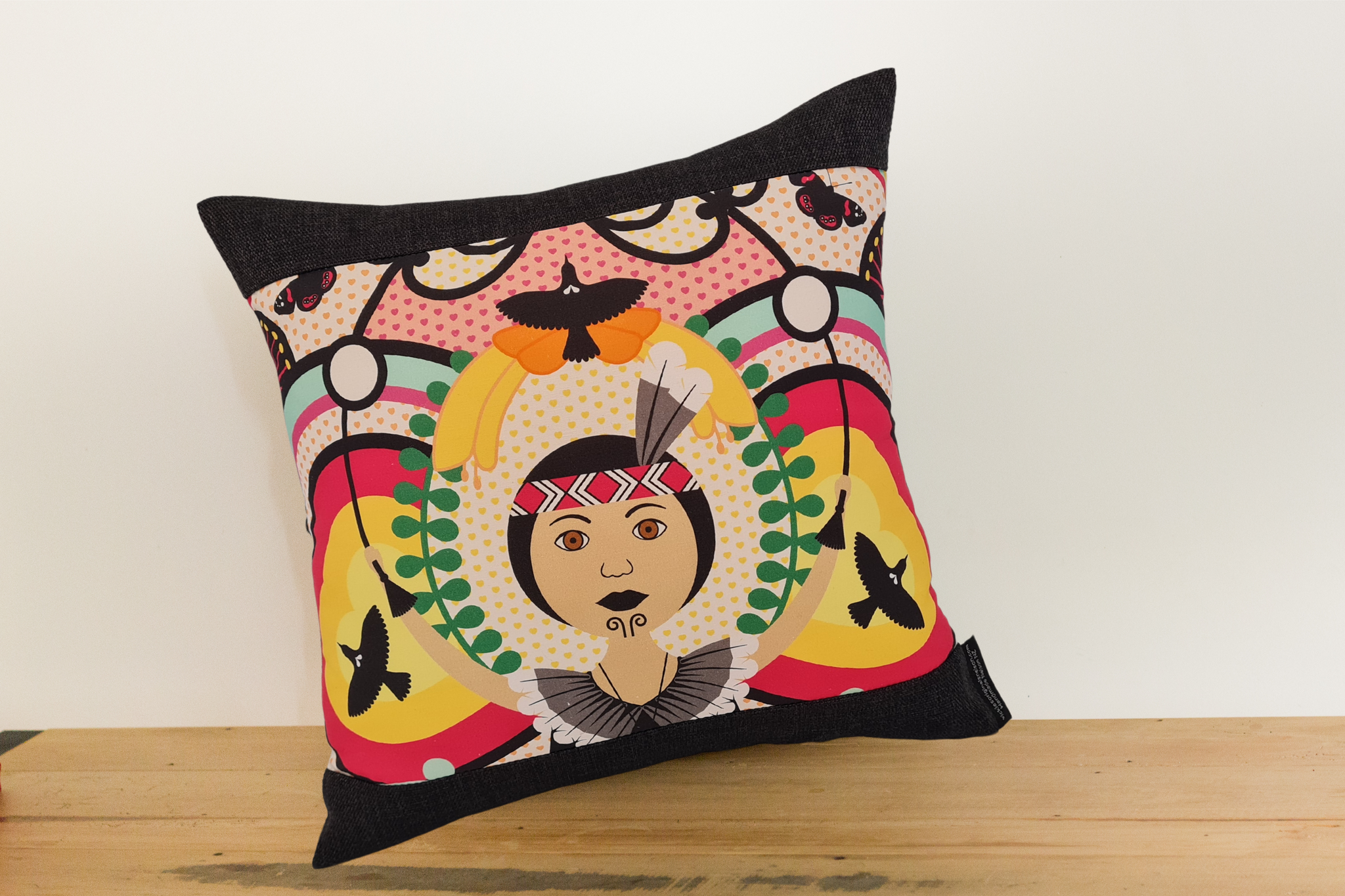 Wahine Cushion Cover -Keylargo Ebony (Limited Edition)