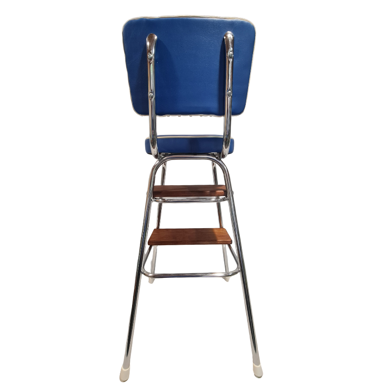 Unique Retro Step Stool - Seat - Caravan - Blue