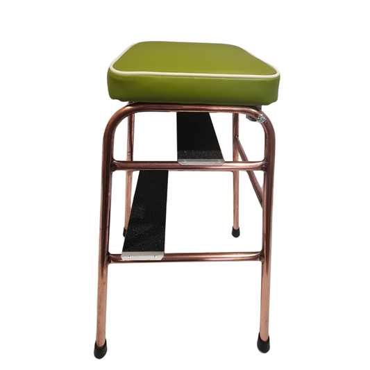Retro Copper Step Stool - Seat