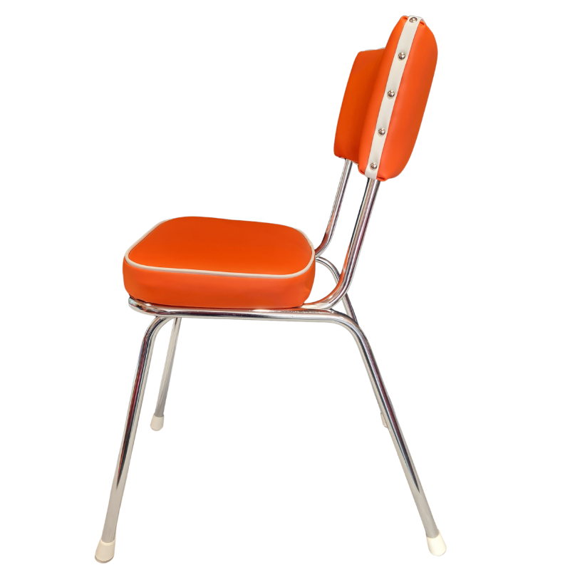Upcycled 1960s Retro Dining Chairs – One-of-a-Kind Set of 6