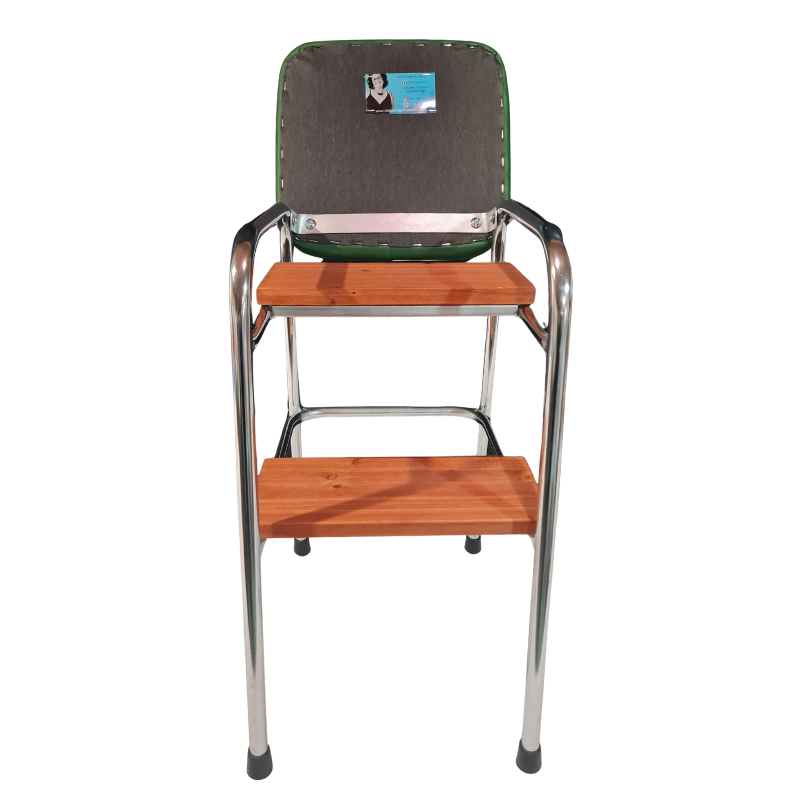 1960s Retro Chrome Step Stool – Zanzibar Fabric