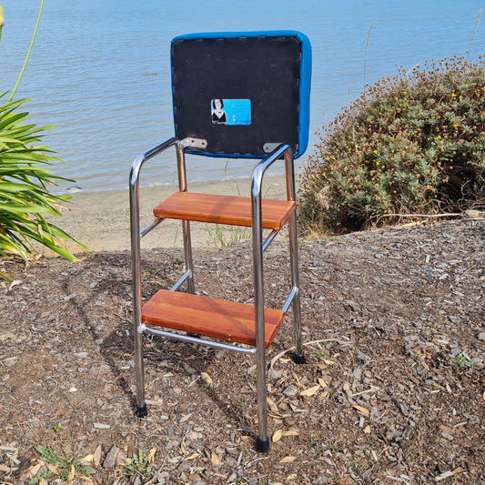 Retro Chrome Step Stool - Seat