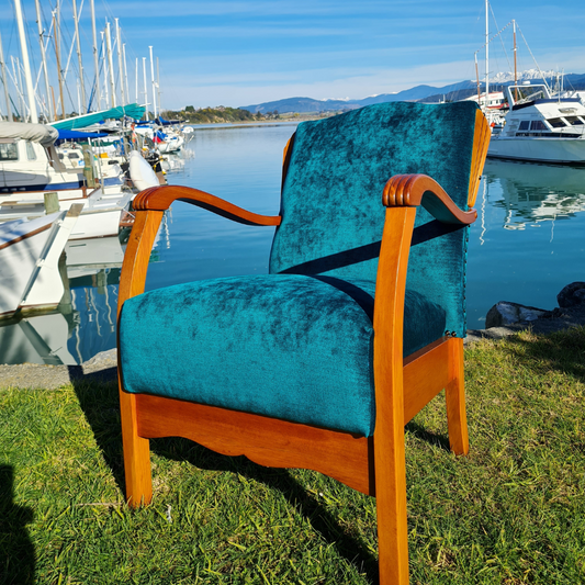 Deco Armchair - 1950's and Footstool