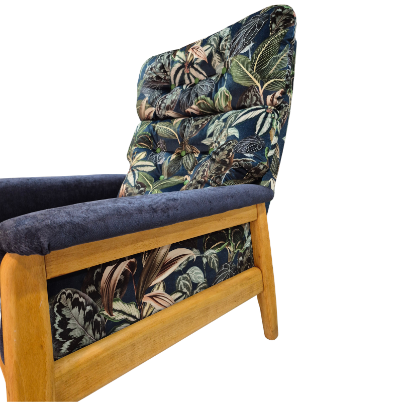 Parker Knoll Mid-Century Armchair & Footstool | Vickies Originals