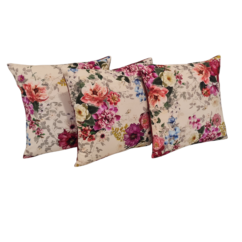 Flower Cushions - Set of 3 covers