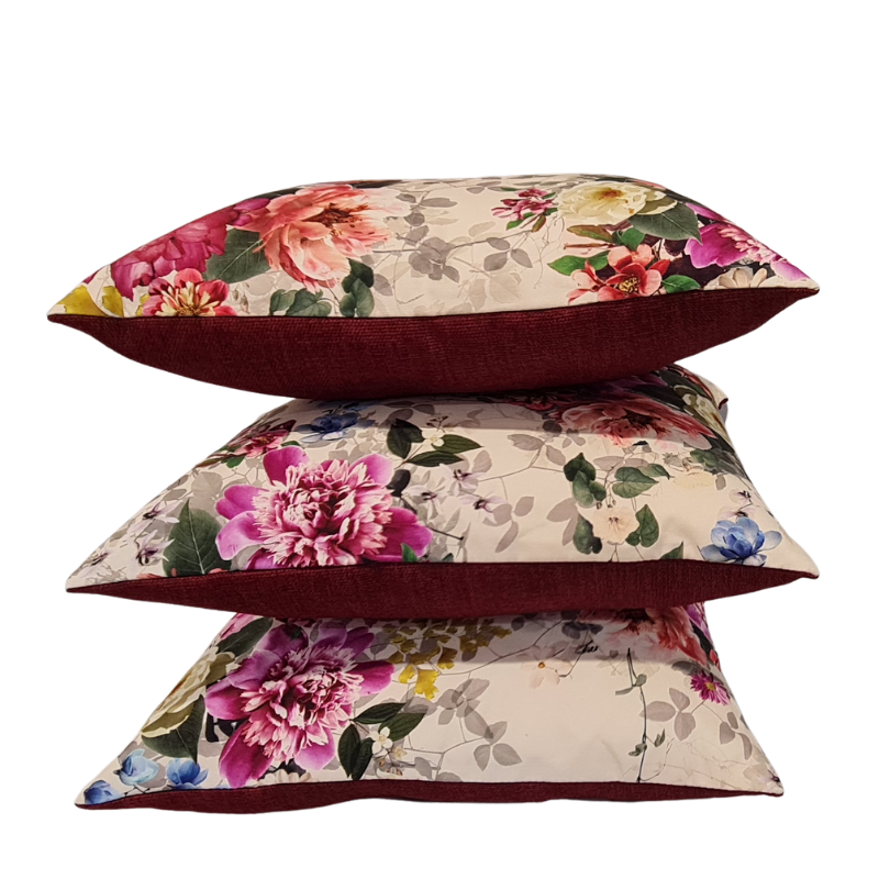 Flower Cushions - Set of 3 covers