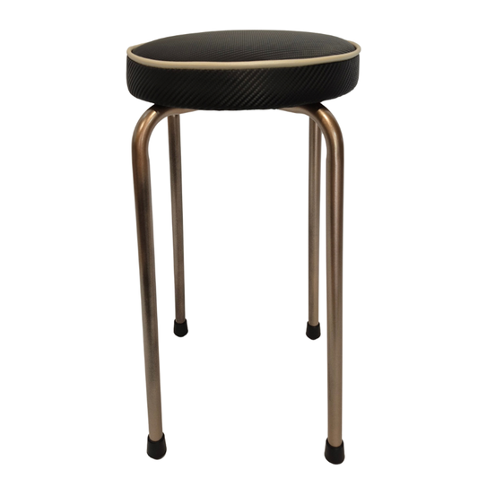 Upcycled Retro Vintage Stool – Copper Finish