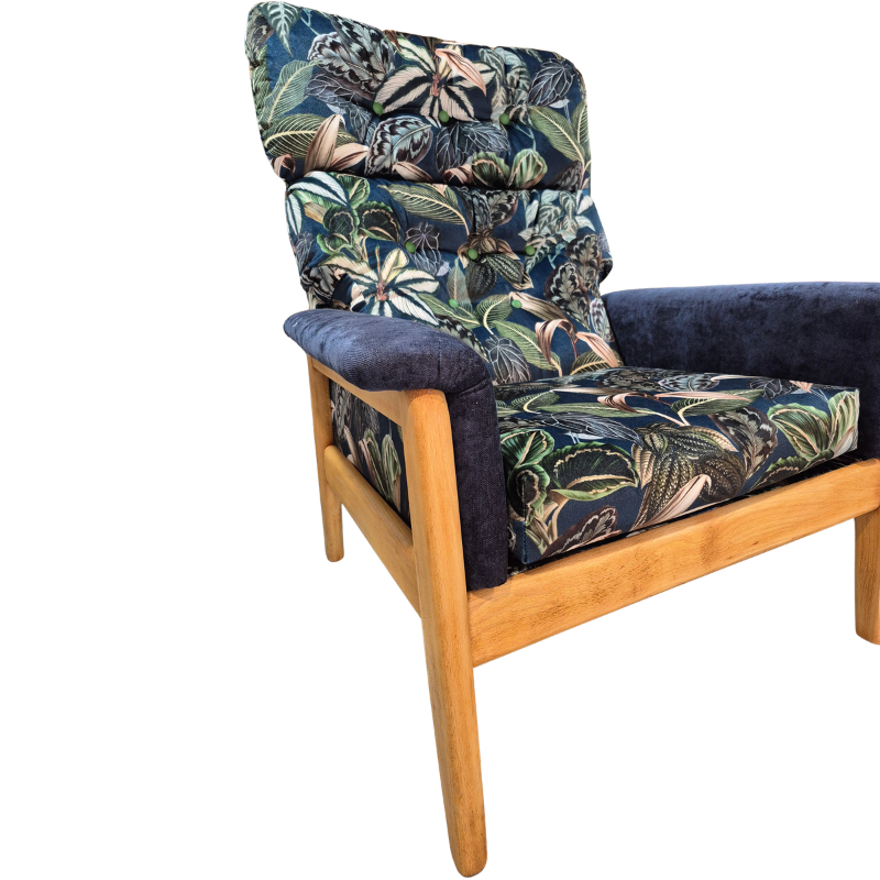 Parker Knoll Mid-Century Armchair & Footstool | Vickies Originals