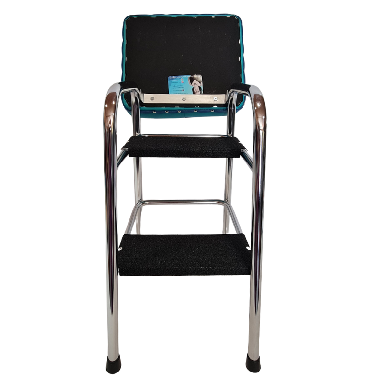 Retro Chrome Step Stool - Seat