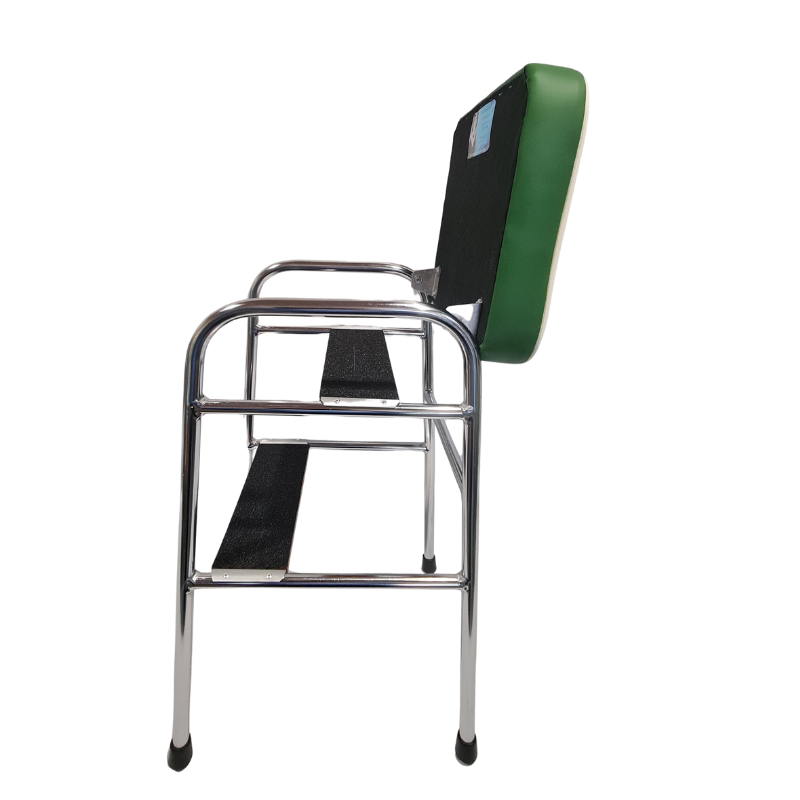 Retro Chrome Step Stool - Seat