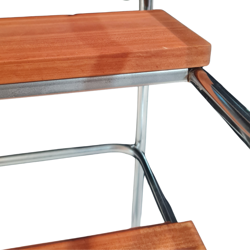1960s Retro Chrome Step Stool – Zanzibar Fabric