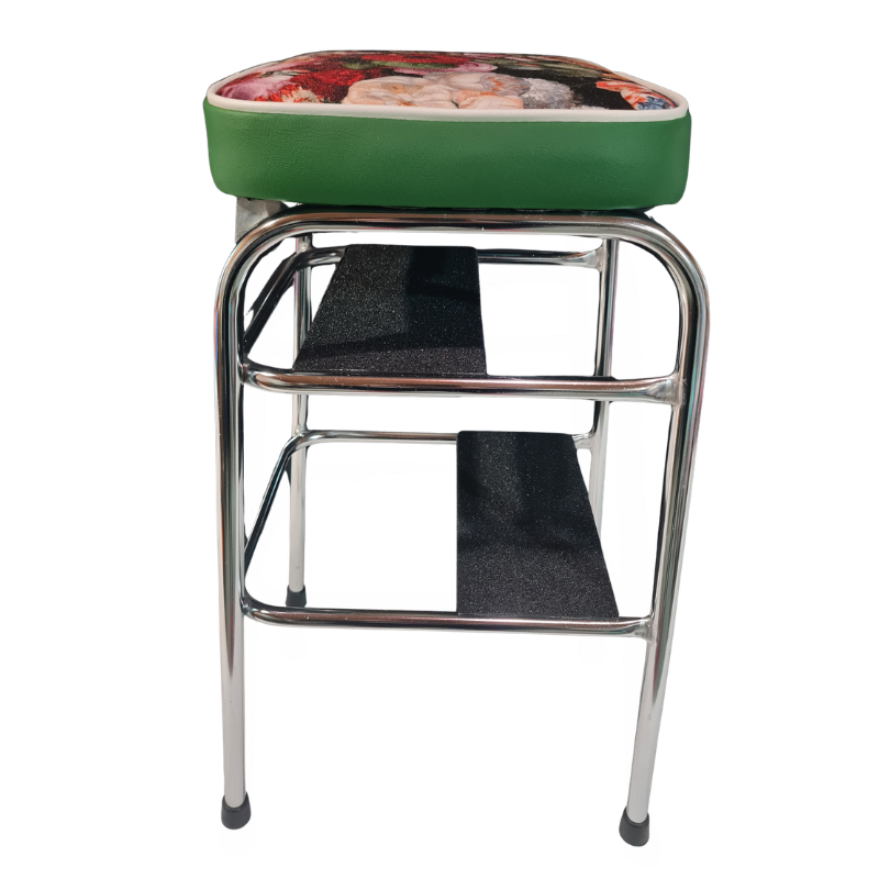 1960s Retro Chrome Step Stool – Flowerbomb Fabric