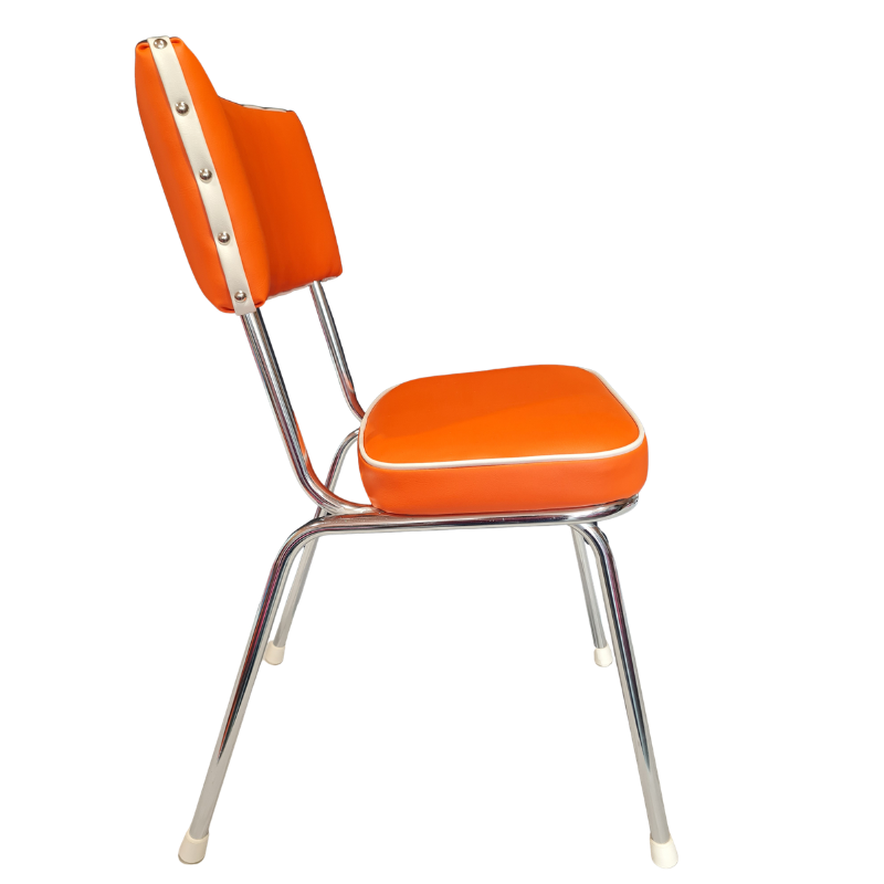 Upcycled 1960s Retro Dining Chairs – One-of-a-Kind Set of 6