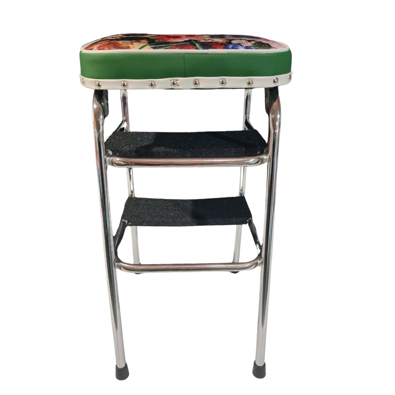 1960s Retro Chrome Step Stool – Flowerbomb Fabric