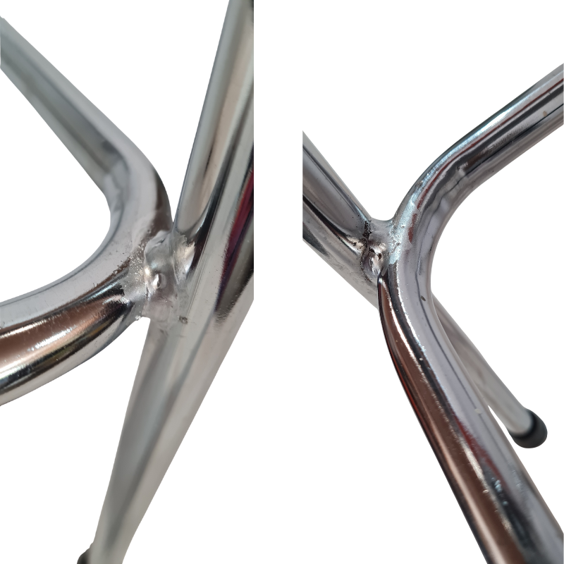 Retro Chrome Step Stool - Seat