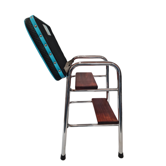 Retro Chrome Step Stool - Seat