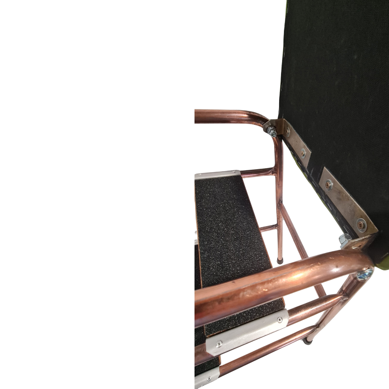 Retro Copper Step Stool - Seat